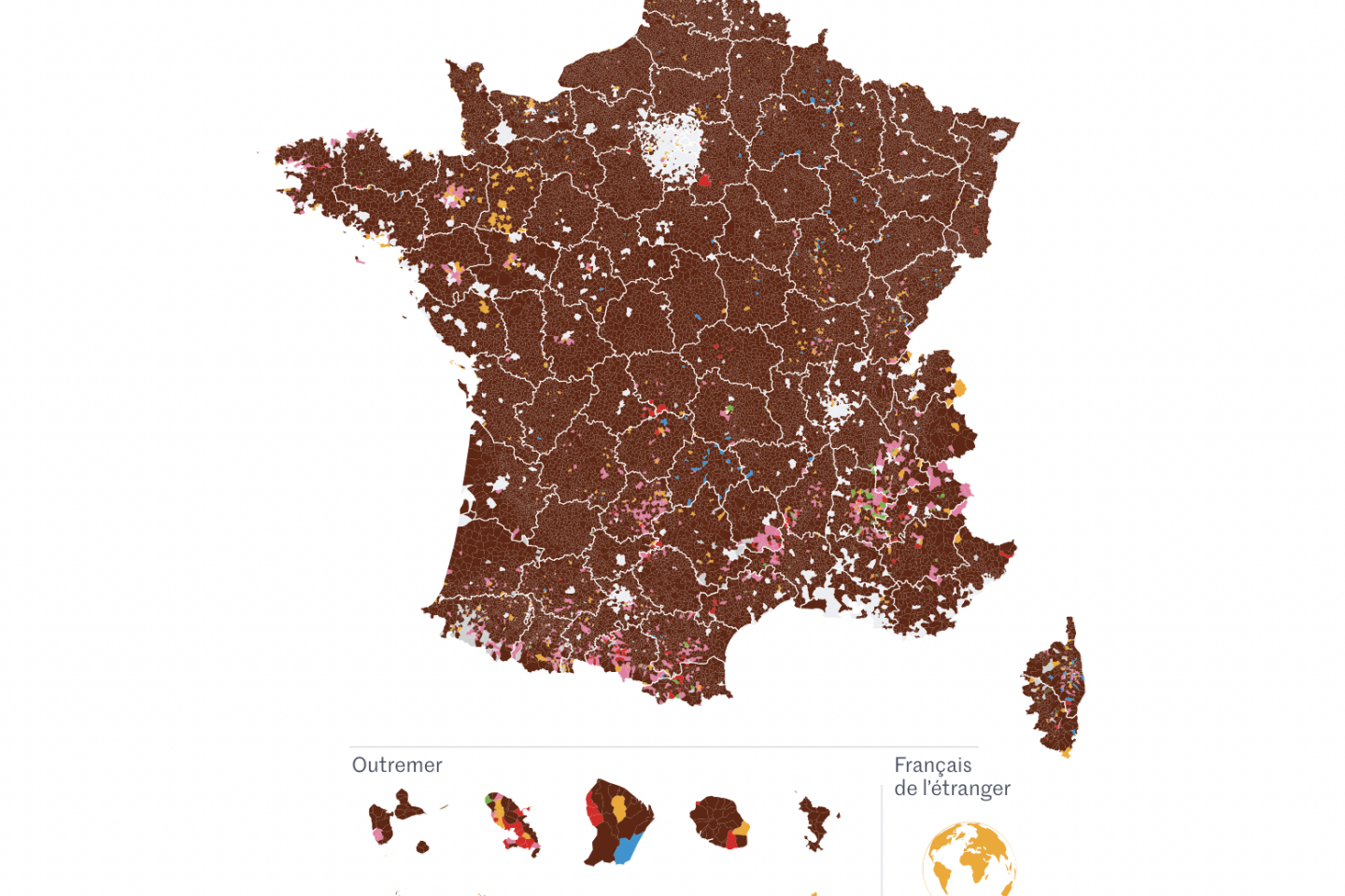 Regarder la vidéo La carte des résultats des élections européennes 2024 par commune en France