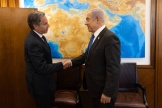 Antony Blinken et Benyamin Nétanyahou à Jérusalem, le 10 juin 2024.