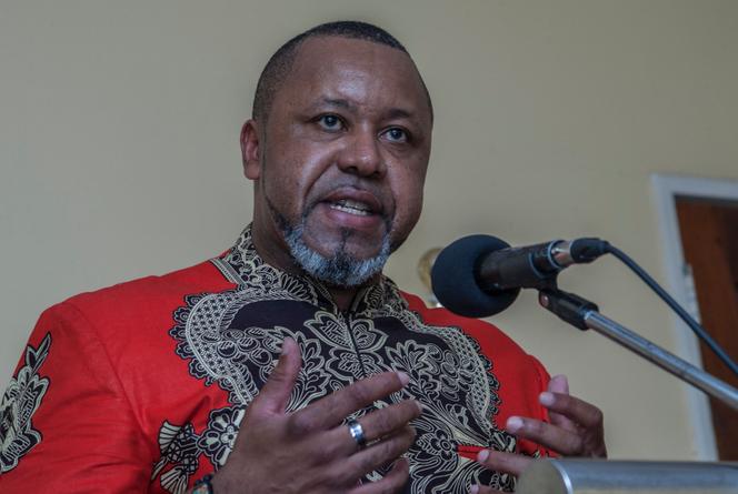 Malawi Vice President Saulos Chilima during a press conference in Lilongwe on February 5, 2020.