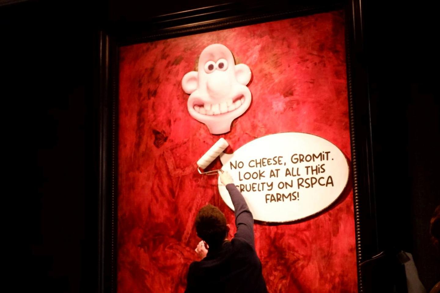 King Charles' new portrait vandalized by animal rights activists