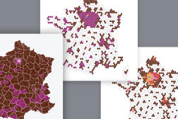 Cartes des résultats des élections européennes du 9 juin 2024 projetés dans les 577 circonscriptions législatives.