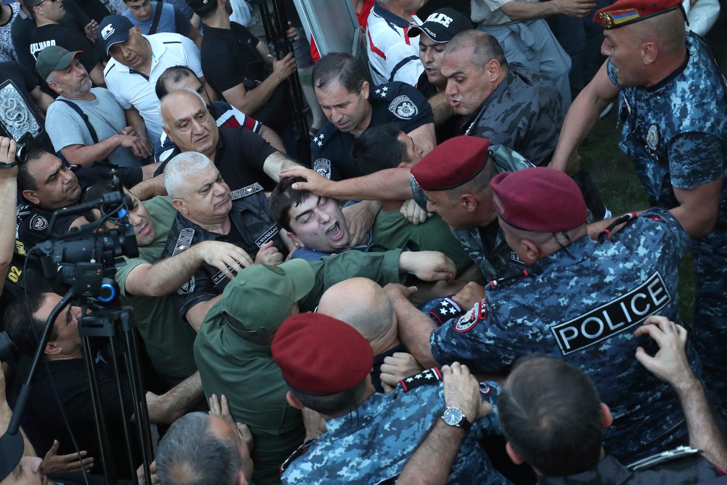 Armenian protesters rally after violent clashes with police