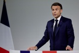 Le président français, Emmanuel Macron, s’exprime lors d’une conférence de presse au pavillon Cambon-Capucines à Paris, le 12 juin 2024. 