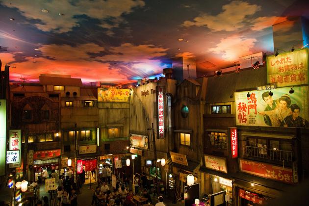 In Shin-Yokohama, the Ramen Museum features a replica of Tokyo streets as they were in 1958, the year instant noodles were invented. It's also home to branches of famous ramen restaurants. Here, on July 30, 2010.