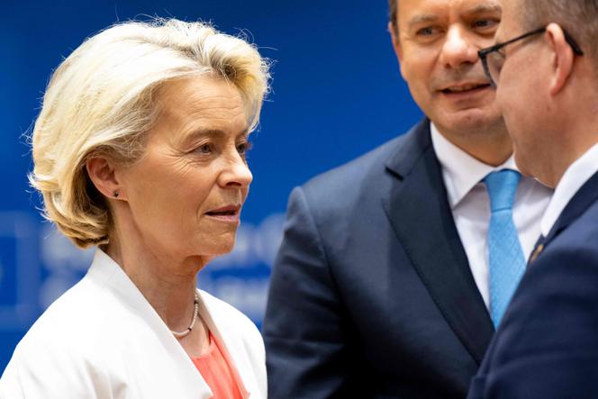 Przewodnicząca Komisji Europejskiej Ursula von der Leyen 17 czerwca 2024 r. w Brukseli.
