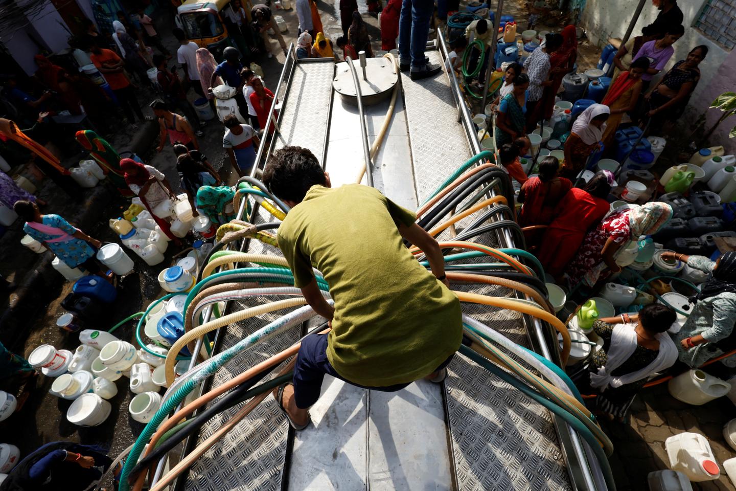 Water war rages on in Delhi, crushed by a historic heatwave