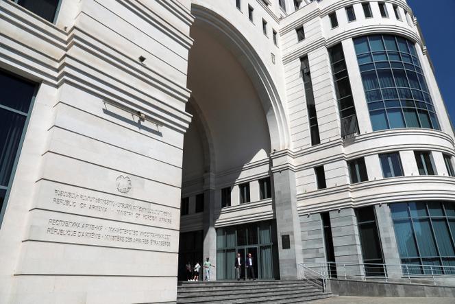 Le ministère des affaires étrangères arménie, à Erevan, le 20&nbsp;septembre 2023.