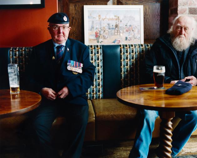 Jimmy and Ian, two ex-servicemen, in a Hartlepool pub on D-Day.