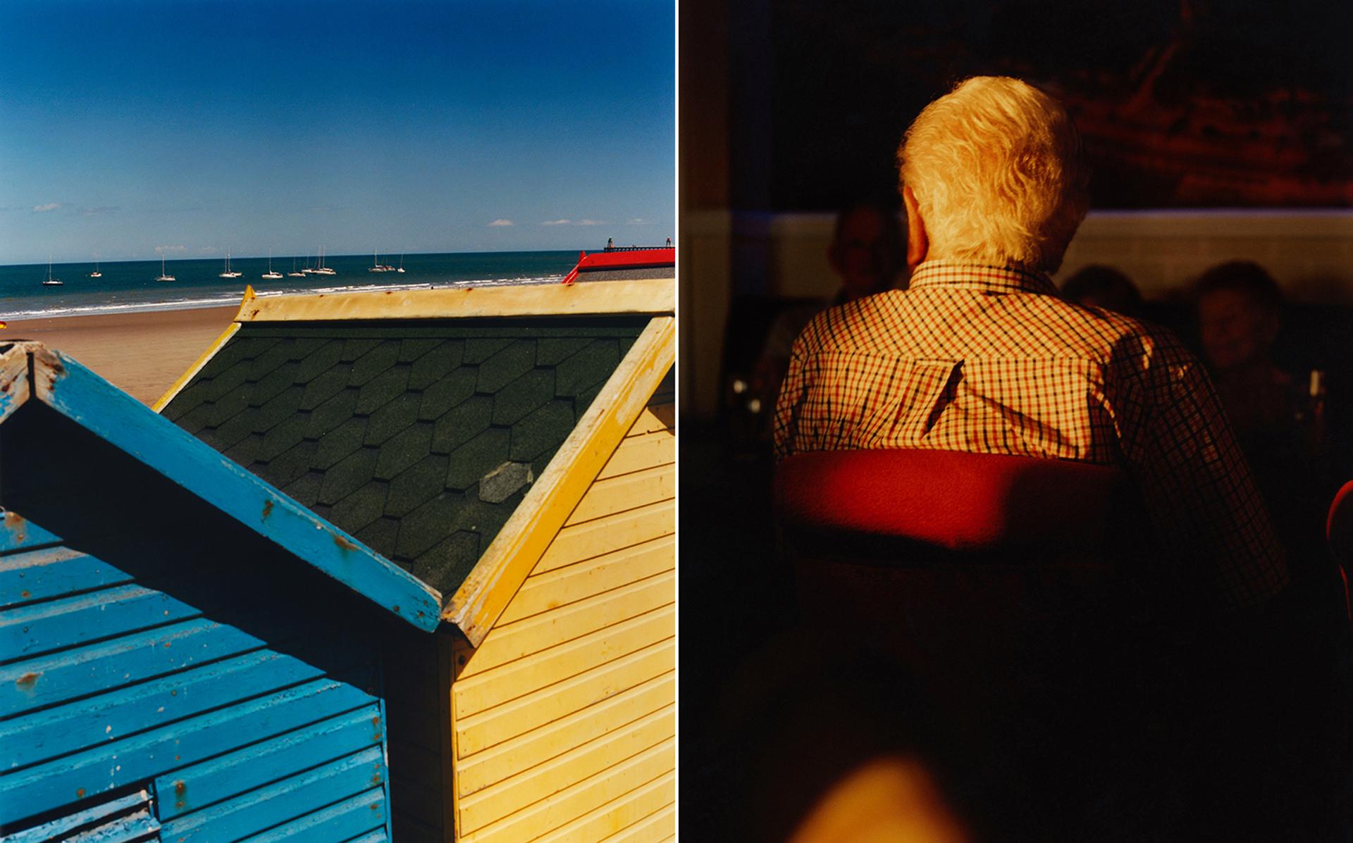 A beach in Whitby, northern England. A bingo player in an establishment on Blackpool's Golden Mile waterfront.