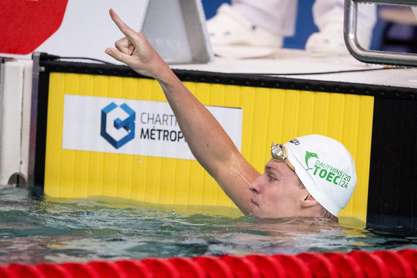 L&eacute;on Marchand, Maxime Grousset et Florent Manaudou en patrons de l&rsquo;&eacute;quipe de France de natation avant Paris 2024