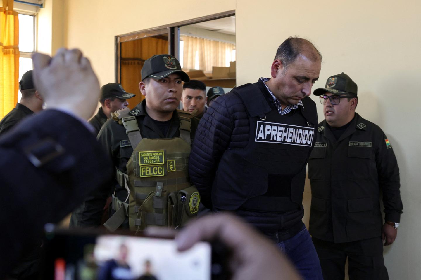 Bolivian police arrest former heads of army and navy over failed coup