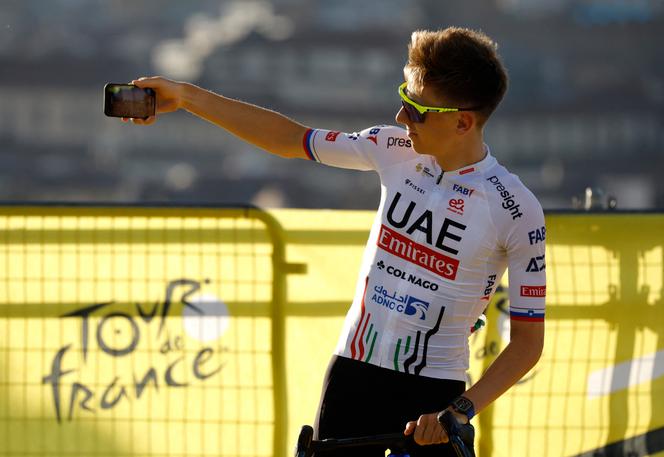 Slovenian Tadej Pogacar, at the presentation of the Tour de France teams, June 27, 2024, in Florence (Italy).
