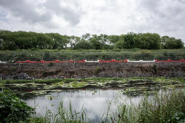 American border on the Rio Grande, Matamoros, Tamaulipas state, Mexico, June 23, 2024.
