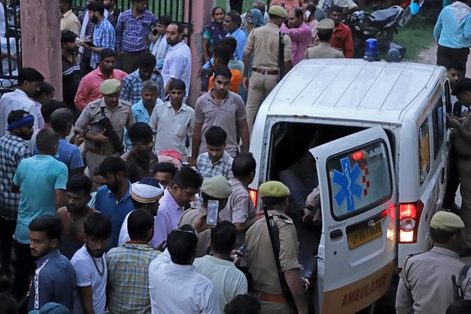 Nearly 100 killed in stampede at India religious gathering | WN24 1 An injured arrives in an ambulance at the Sikandrarao hospital in Hathras district about 350 kilometers on Tuesday, July 2, 2024.