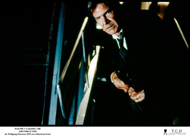 Harrison Ford plays a brawling US president in Wolfgang Petersen's "Air Force One" (1997).