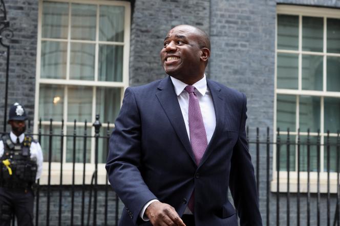 David Lammy, the new Foreign Secretary of the United Kingdom, outside 10 Downing Street, London on July 5, 2024.