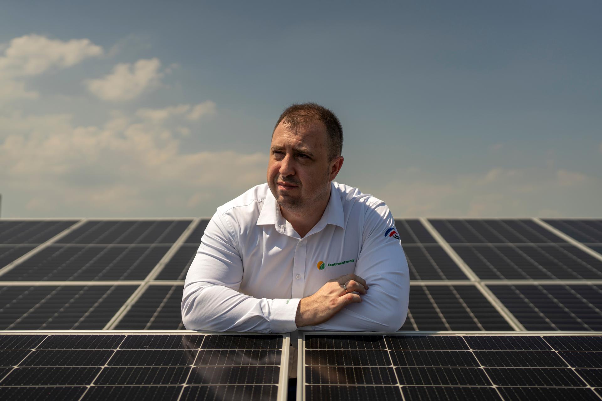 Dalibor Nikolovski, president and founder of Eco Green Energy, in Nantong, China, Thursday, July 4, 2024.