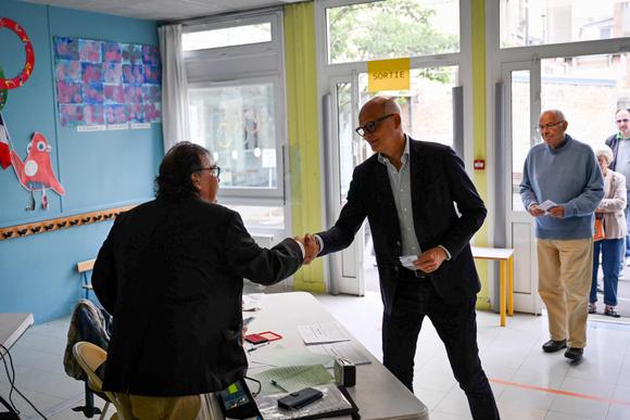 L’ancien premier ministre Edouard Philippe, président d’Horizons, a voté au Havre, le 7 juillet 2024.