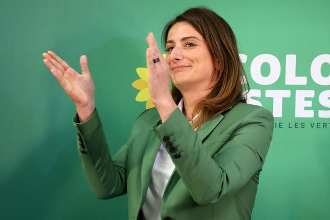 La secrétaire nationale des écologistes, Marine Tondelier, à Paris le 7 juillet 2024. 