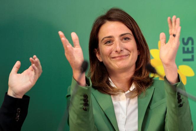 The National Secretary of Ecologists, Marine Tondelier, on July 7, 2024, in Paris.