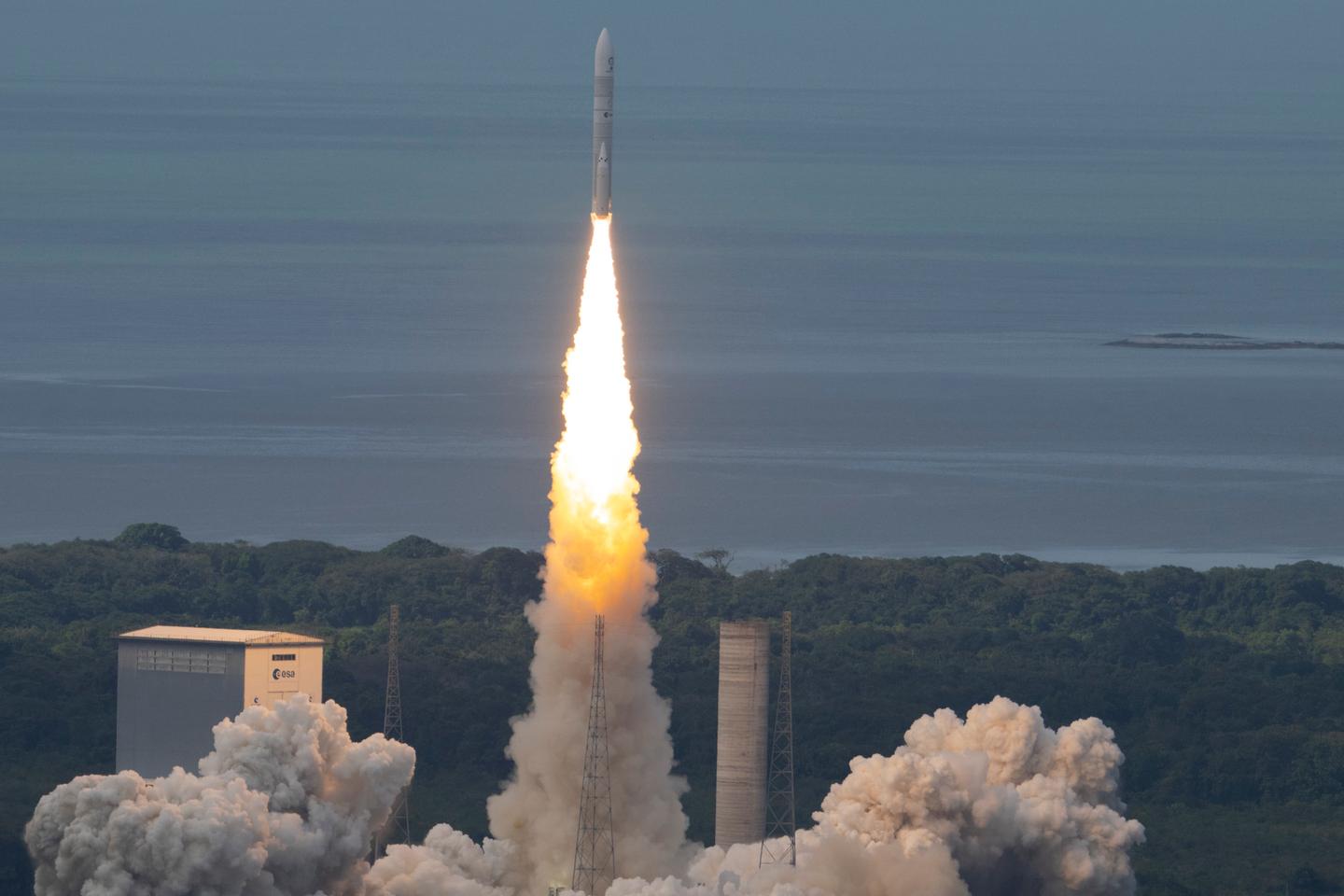 Europe's new Ariane 6 rocket releases satellites, marking successful first launch