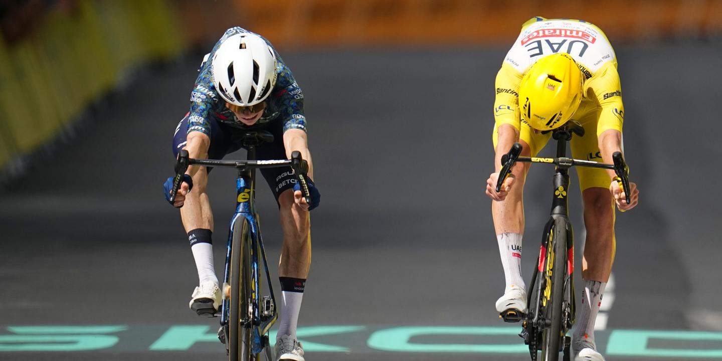 Herbeleef de overwinning van Jonas Vingegaard, die Tadej Pogacar versloeg in de sprint