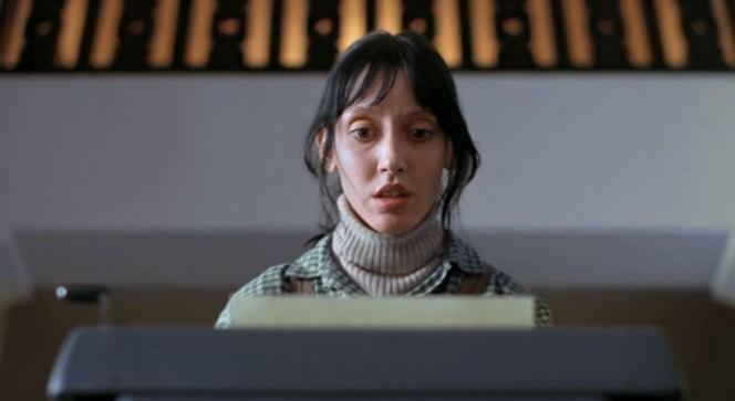 Shelley Duvall, sur le plateau de « Shining », de Stanley Kubrick, en 1980.