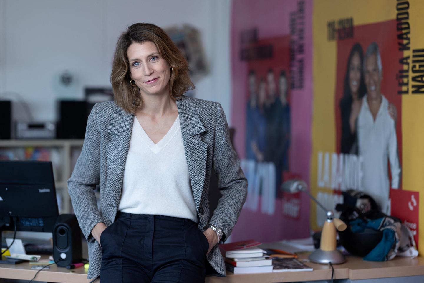 Adele van Reeth, directeur van France Inter, is het mikpunt van wantrouwen in de redactie