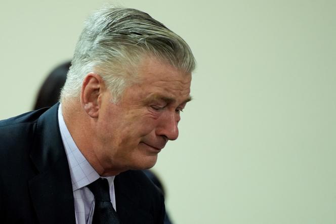 L’acteur Alec Baldwin lors de son procès pour homicide involontaire devant le tribunal de district du comté de Santa Fe (Nouveau-Mexique), le 12 juillet 2024.