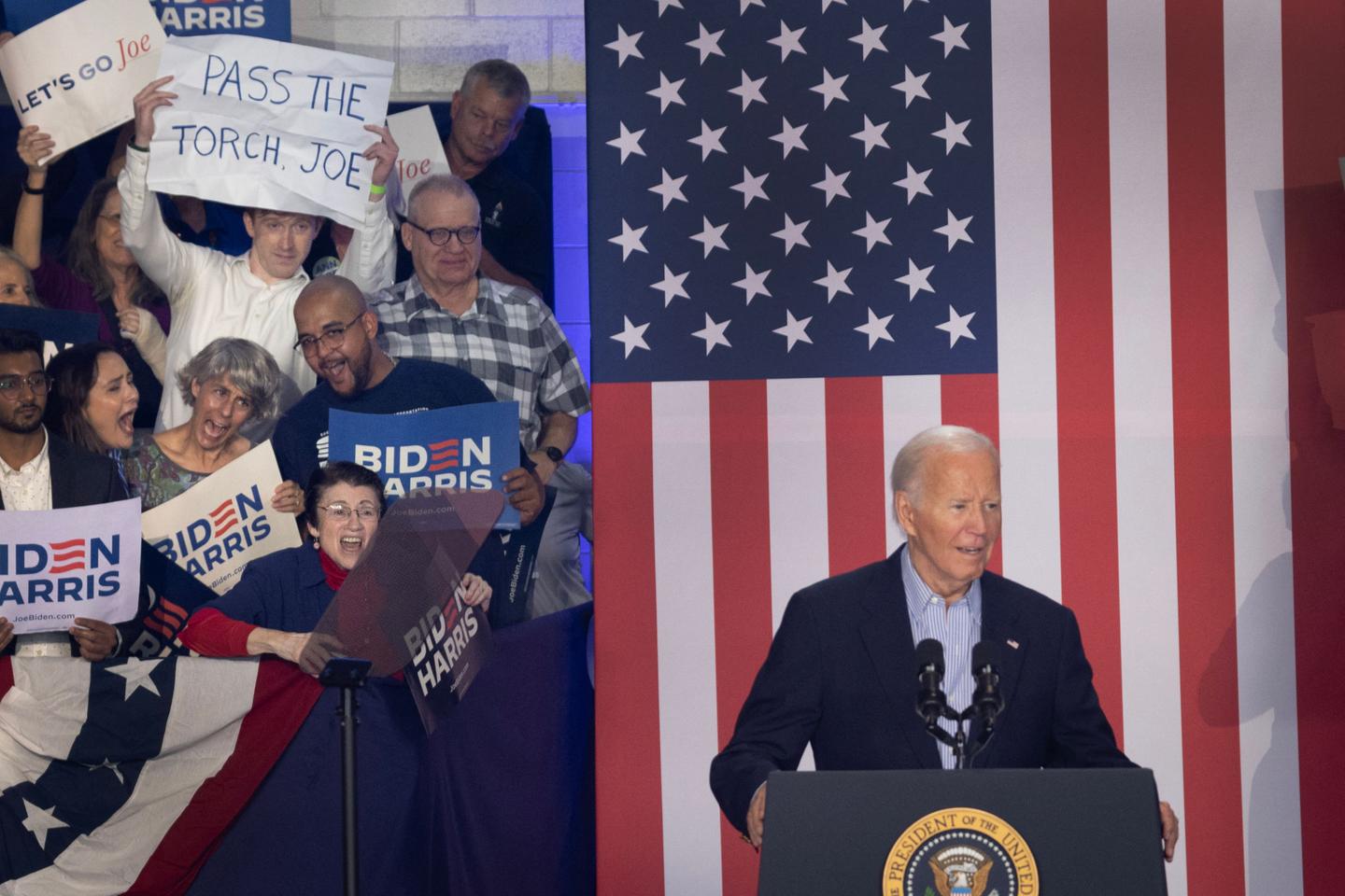 Joe Biden's presidential campaign, a slow-motion train wreck