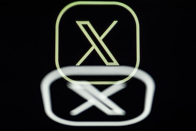 Logo du réseau social X.