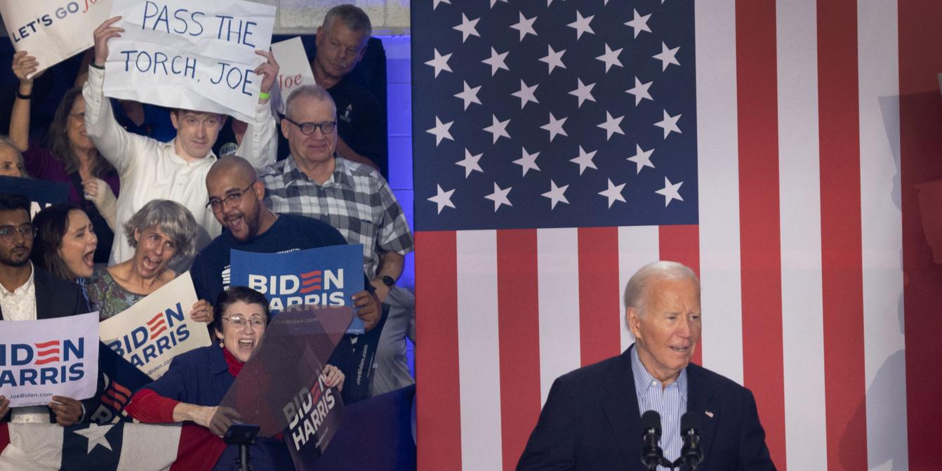 Joe Biden's presidential campaign, a slow-motion train wreck