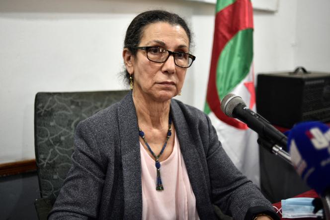 Louisa Hanoune, présidente du Parti des travailleurs, à Alger, en mars 2021.