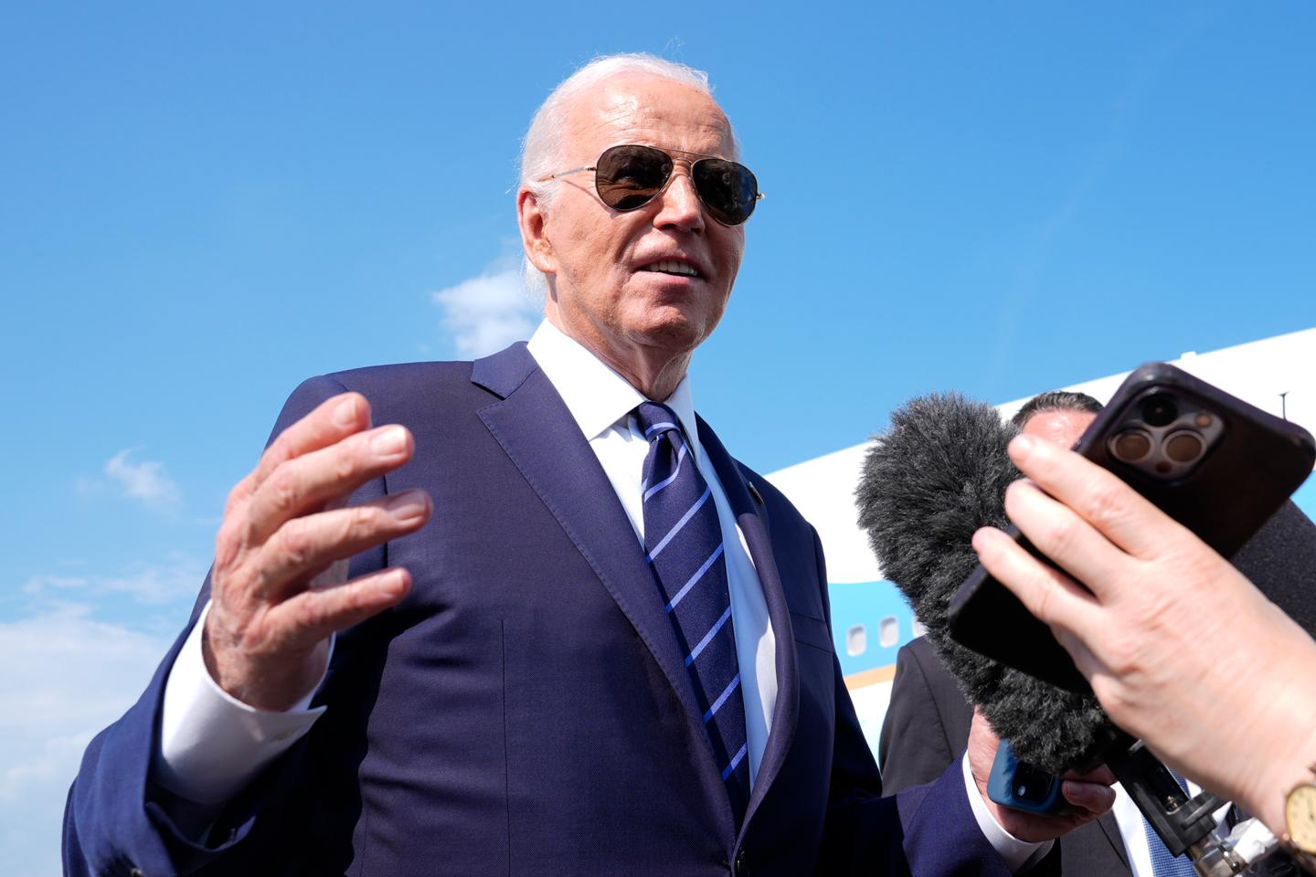 President Joe Biden says it was a 'mistake' to say he wanted to put a 'bull's-eye' on Donald Trump