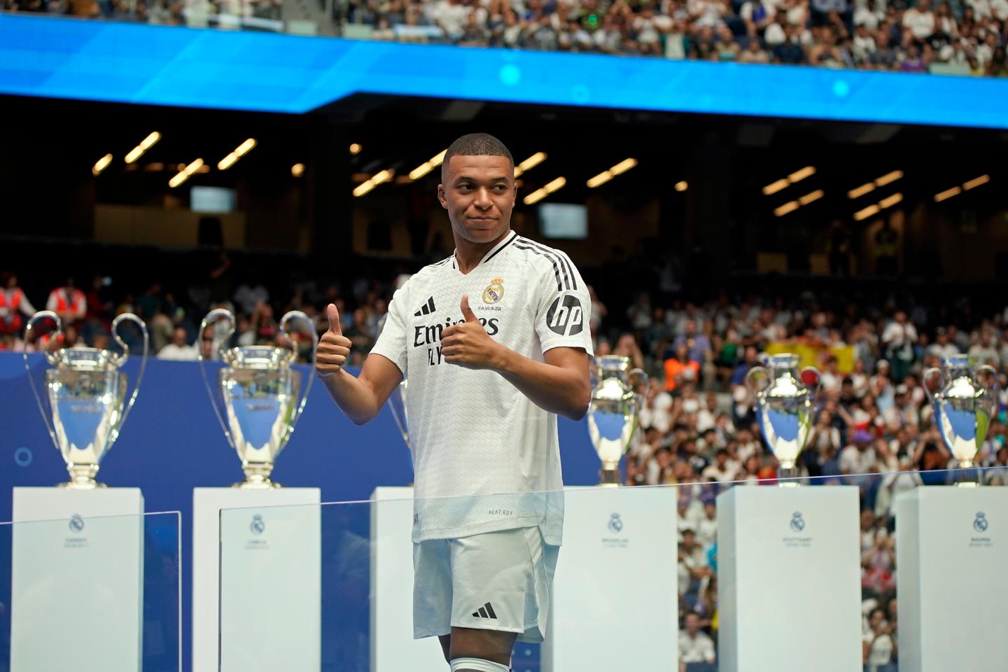 'My dream has come true': Mbappé officially unveiled as Real Madrid player