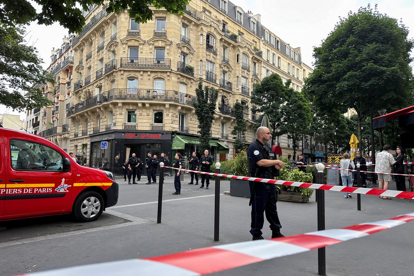 In Paris, a motorist rams into cafe, three seriously injured