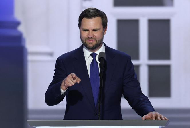 JD Vance at the Republican National Convention on July 17, 2024 in Milwaukee, Wisconsin.