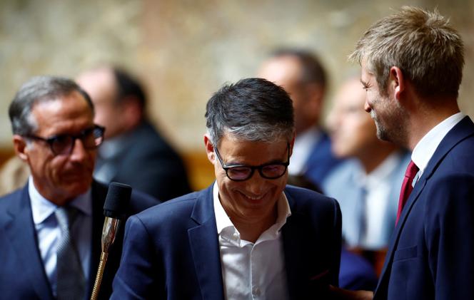 Le premier secrétaire du PS, Olivier Faure, à l’Assemblée nationale, à Paris, le 18 juillet 2024.