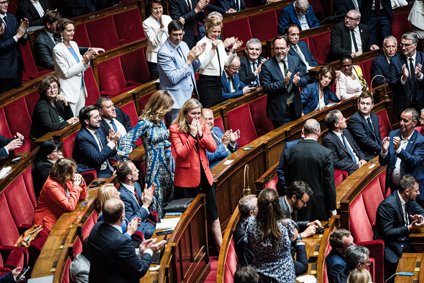 Anti-left front emerges as Macron-backed candidate re-elected as Assemblée Nationale president