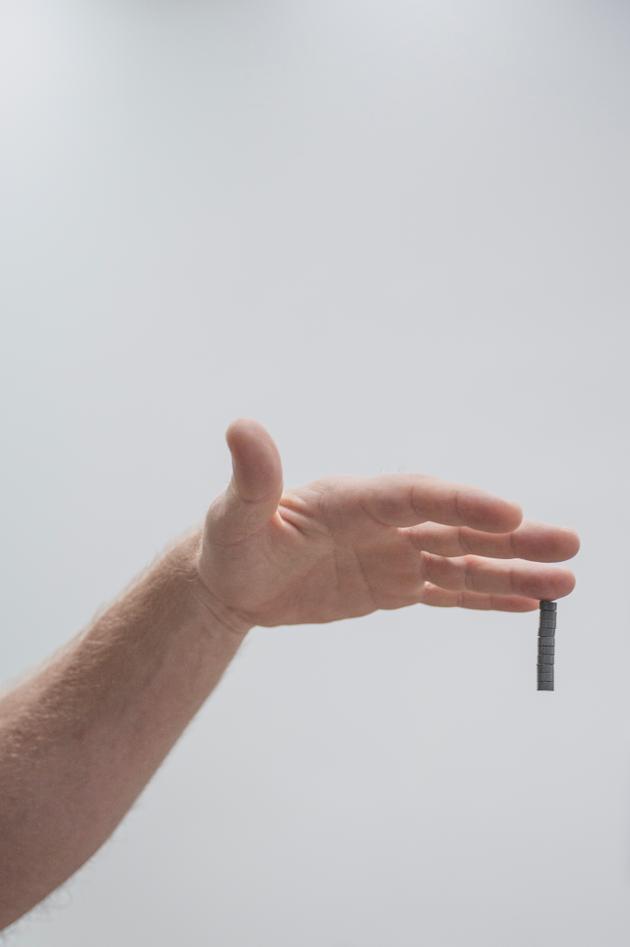 Cassox, a biohacker and participant in the Vitalia meetings, has had magnets implanted in his fingertips
