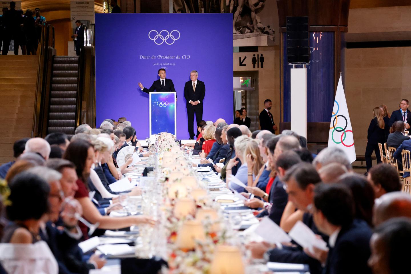 Macron banks on 'universalism of the Games' as he hosts foreign counterparts
