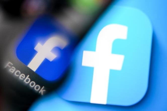Le logo de Facebook, le 3 avril 2024.