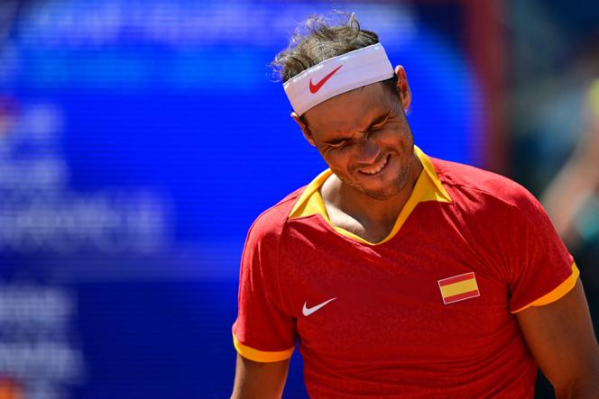 Rafael Nadal at Roland-Garros, Monday July 29, 2024.