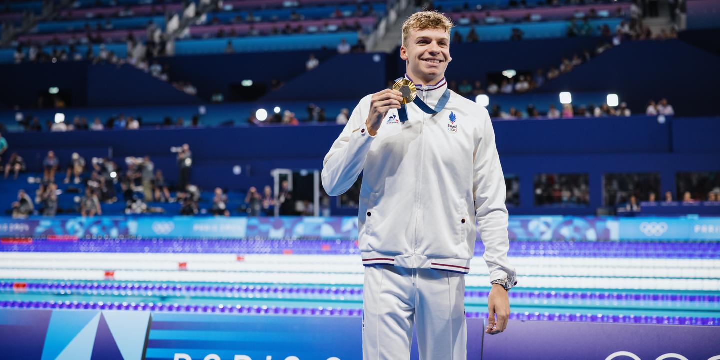 Léon Marchand, nouvel enfant chéri du sport français, entre dans la