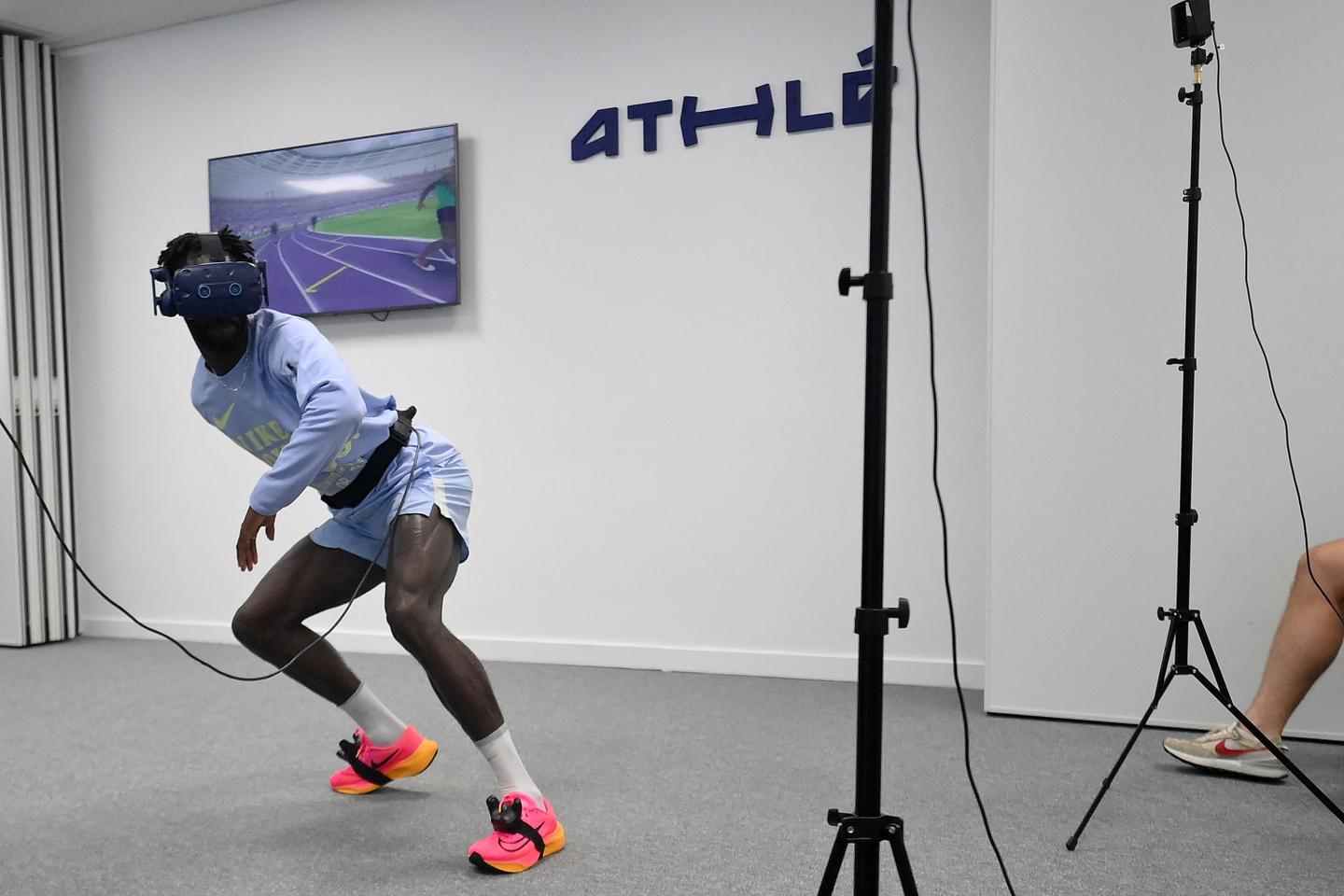 Virtual reality at the service of the French 4 x 100 m