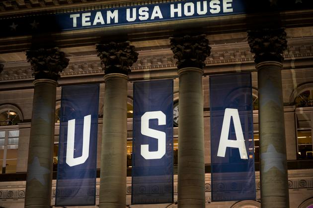 Team USA House at the Palais Brongniart, Paris, August 4, 2024.