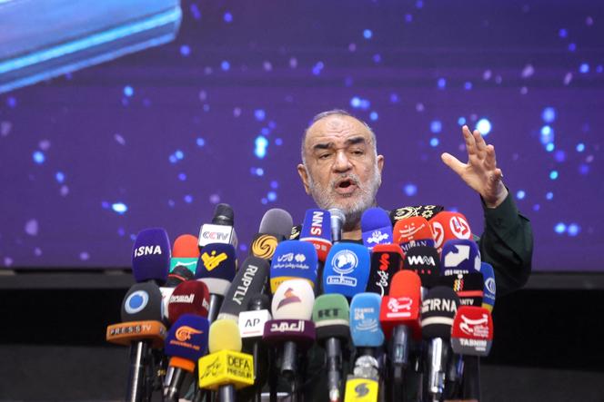 Le commandant en chef du corps des gardiens de la révolution islamique, Hossein Salami, le 5 août à Téhéran.