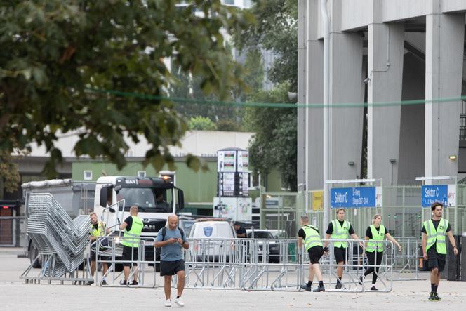 Voor het Ernst Happel Stadion in Wenen, Oostenrijk, 8 augustus 2024.