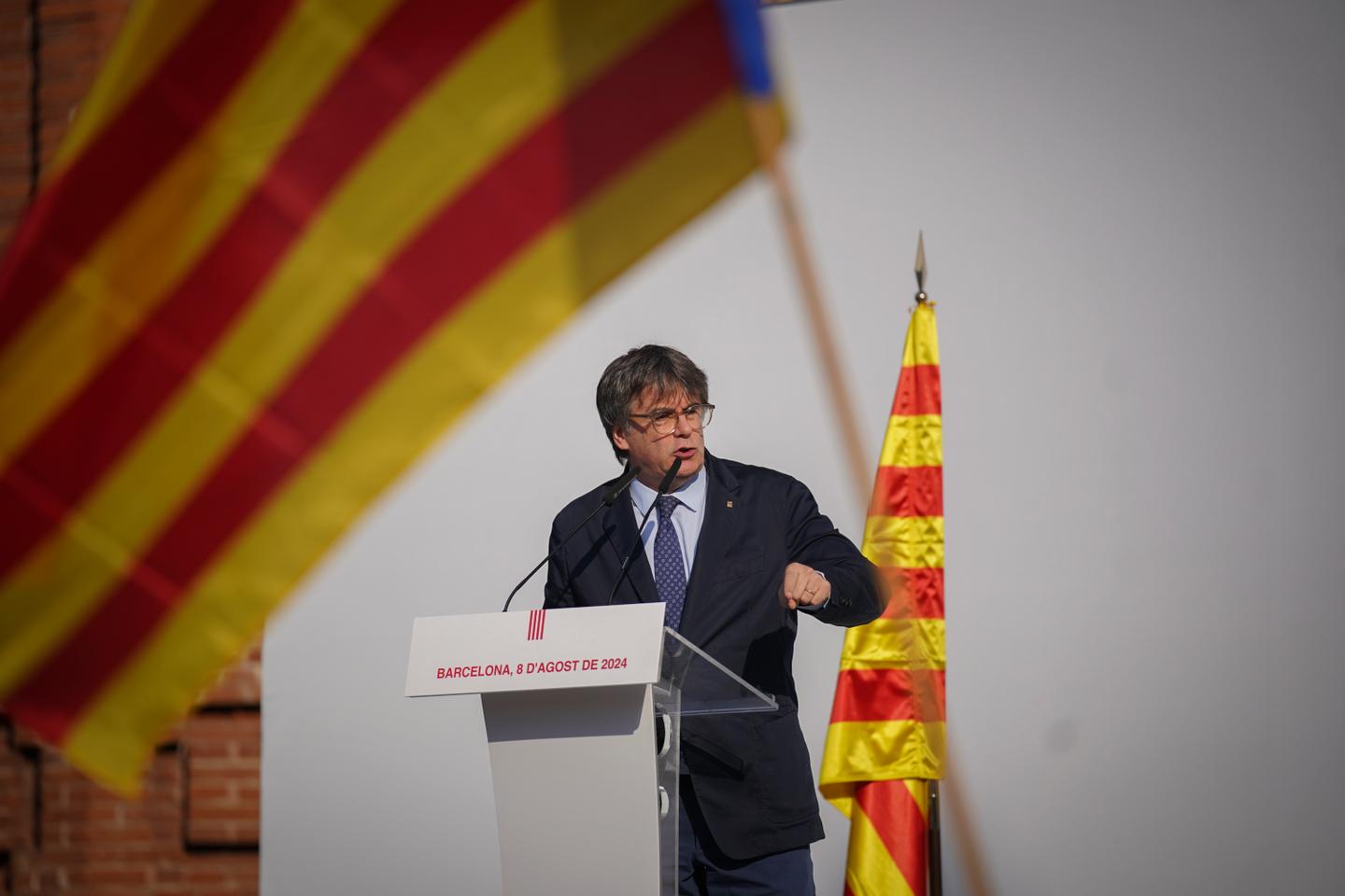 Catalan ex-leader Puigdemont back in Spain despite arrest warrant
