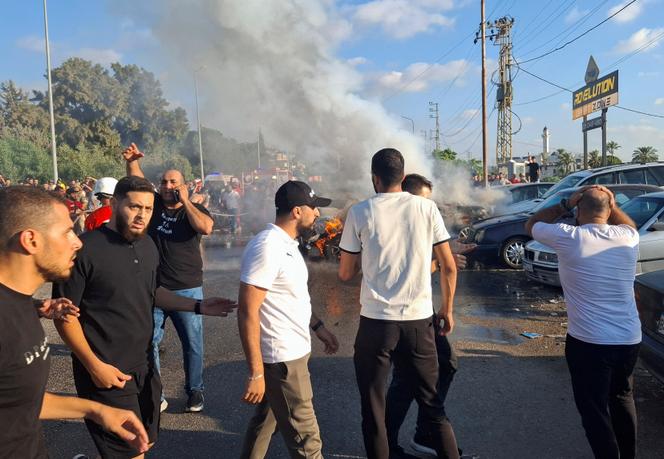 Après qu’une frappe aérienne israélienne ait visé la périphérie de la ville portuaire de Sidon, au Liban, le 9 août 2024.